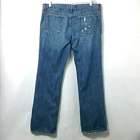 Old Navy's women's denim distressed jeans size 14 blue boy-cut - Picture 4 of 10